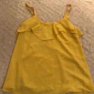 V back mustard color blouse